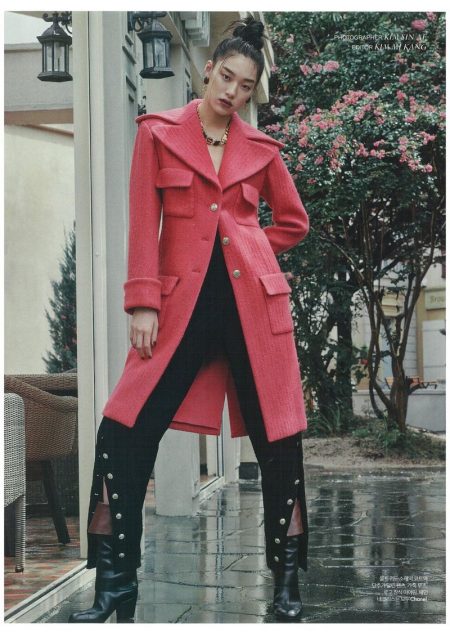 Seolhee Kim Strikes A Pose in Chanel for ELLE Korea