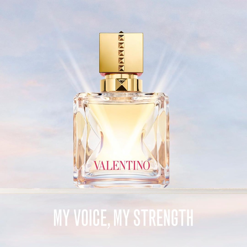 An image of Valentino's Voce Viva fragrance bottle.
