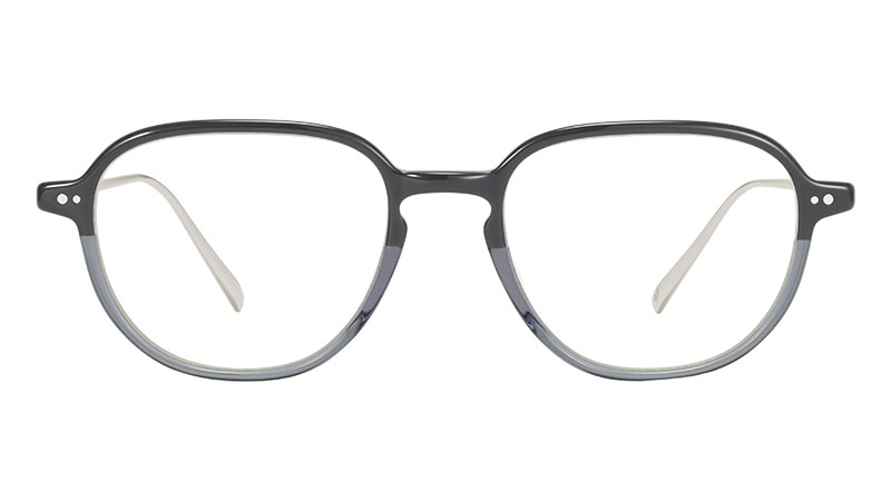 Warby Parker Beasley Glasses in Stone Fade with Polished Silver $145