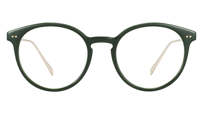 Warby Parker Langley Glasses in Magnolia Green with Polished Gold $145