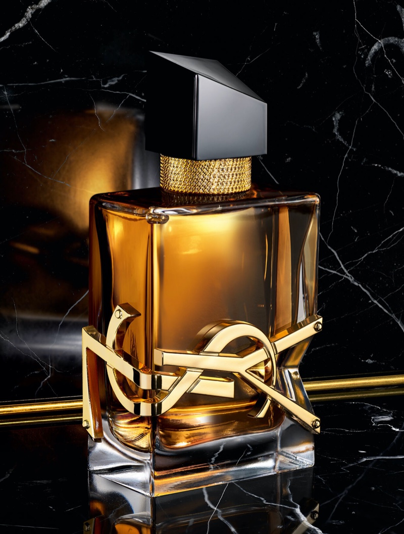 A look at YSL's Libre Intense fragrance bottle.