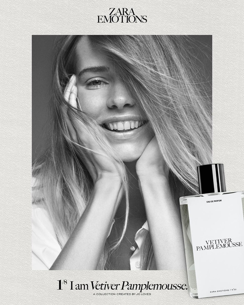 Marta Ortega Perez is all smiles in Zara Emotions fragrance campaign.