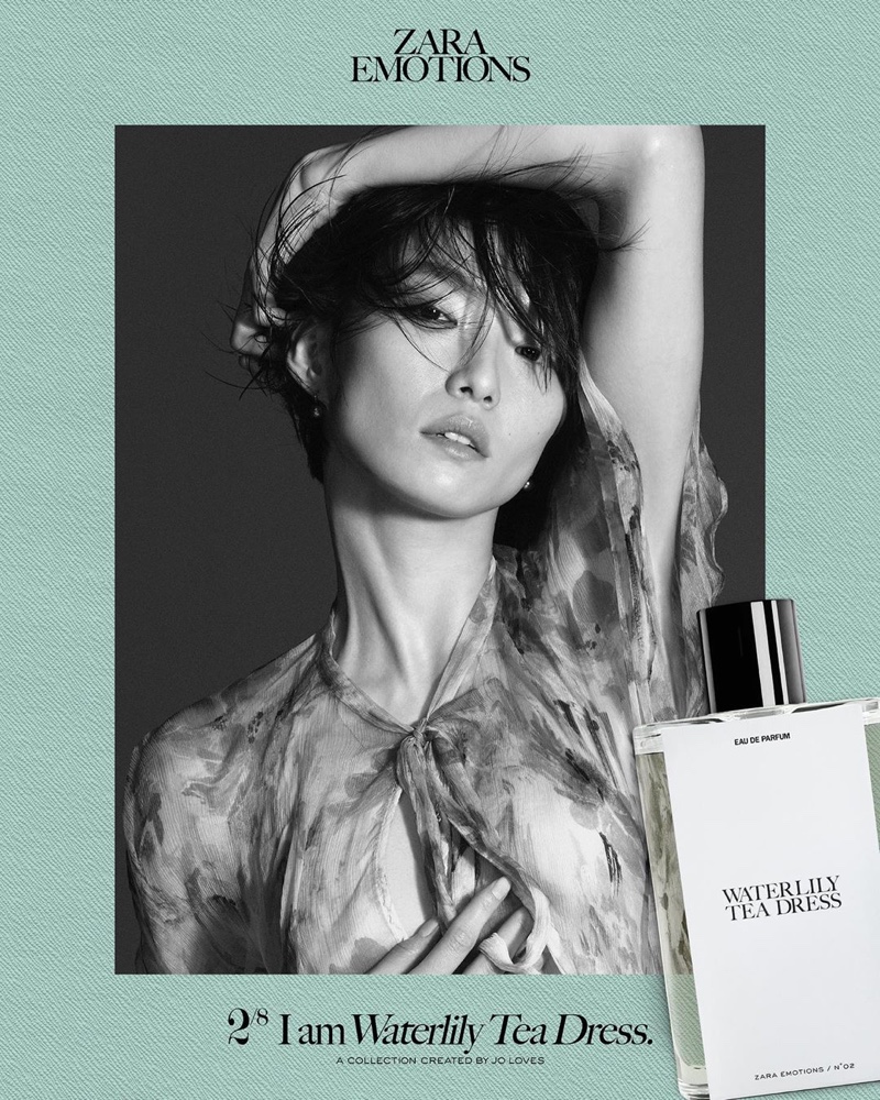 Moon Kyu Lee fronts Zara Emotions fragrance campaign.