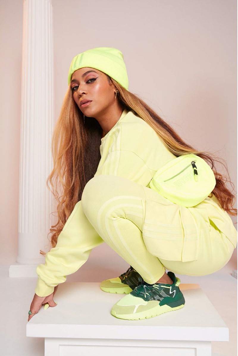 Beyonce stands out in neon hues for Ivy Park x adidas Drop 2 campaign.