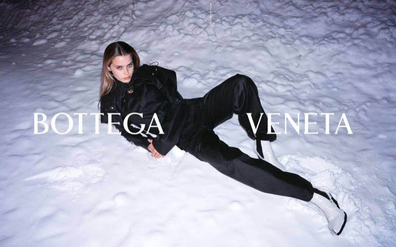 Models brave the snow for Bottega Veneta's new campaign – HERO