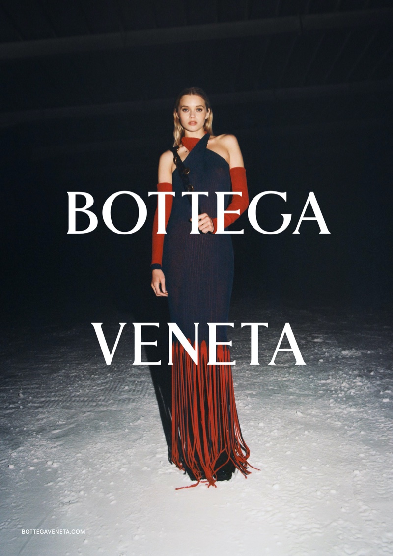 Abbey Lee Kershaw stars in Bottega Veneta fall-winter 2020 campaign.