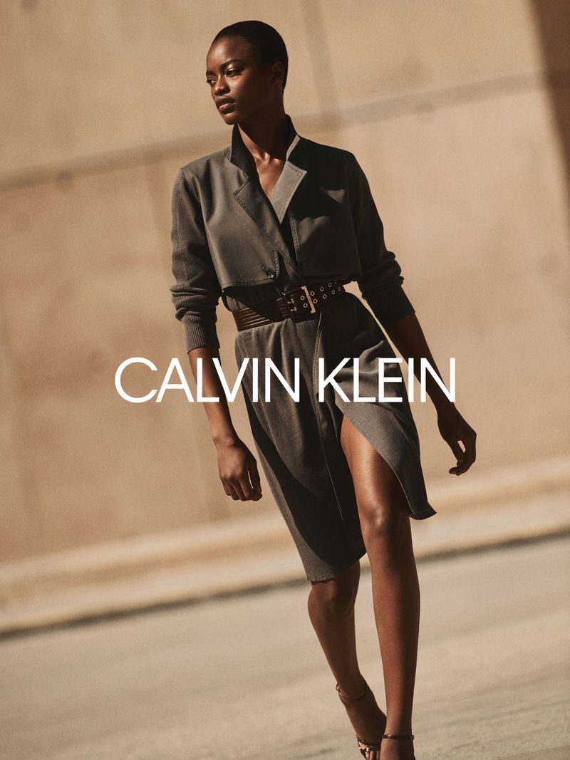 Mayowa Nicholas fronts Calvin Klein fall-winter 2020 campaign.
