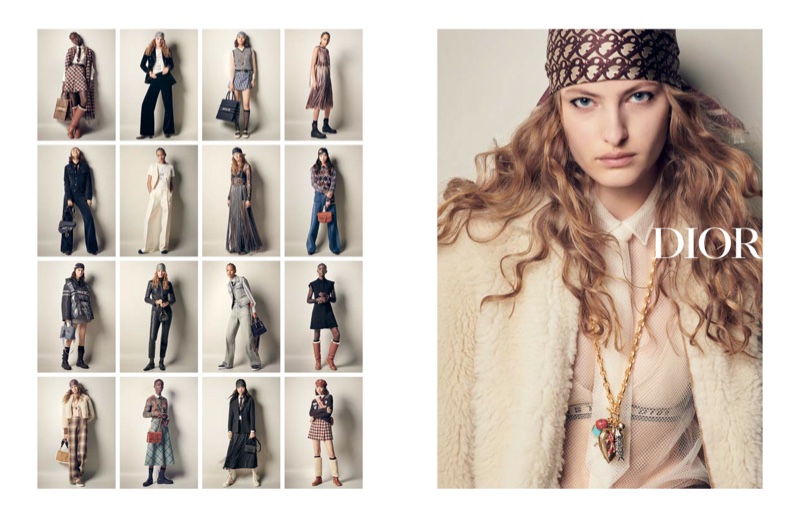 Felice Noordhoff stars in Dior fall-winter 2020 campaign.