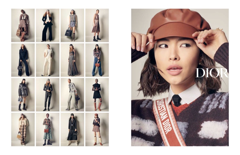Maryel Uchida poses for Dior fall-winter 2020 campaign.