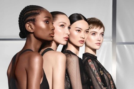 Bella, Ruth, Imari, He Shine in Dior Backstage Holiday Makeup Imari Karanja, Bella Hadid, He Cong, and Ruth Bell star in Dior Backstage Holiday Glow 2020 campaign.