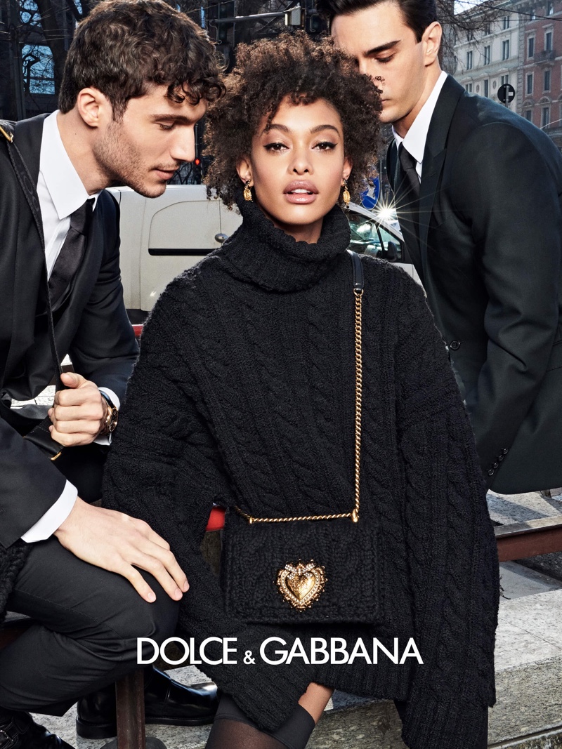 Chey Carty stars in Dolce & Gabbana fall 2020 campaign.