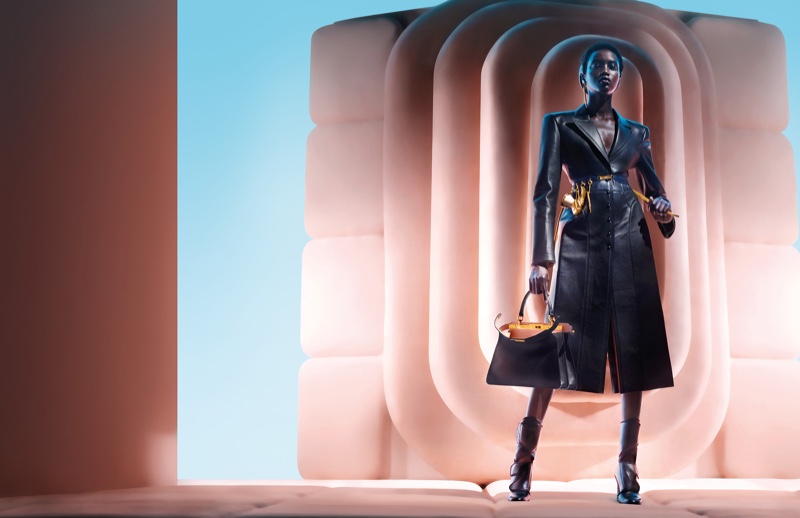 Anok Yai stars in Fendi fall-winter 2020 campaign.