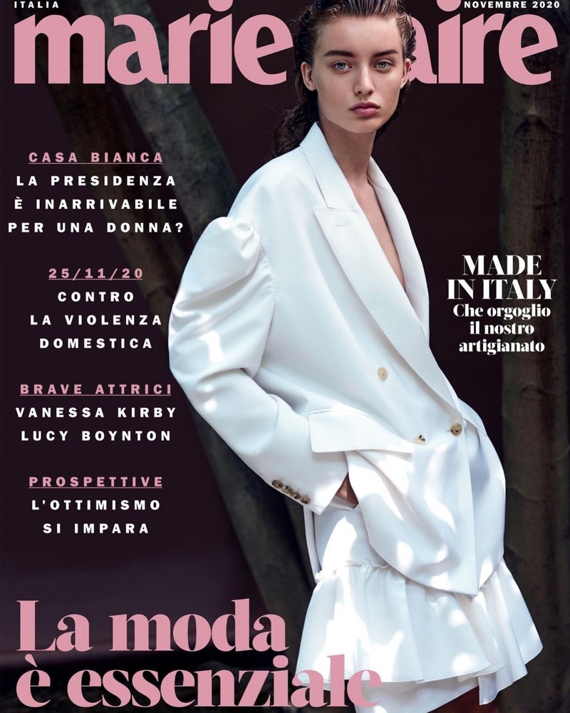 Giulia Maenza Marie Claire Italy 2020 Cover Fashion Editorial