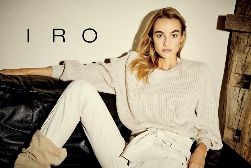 Maartje Verhoef stars in IRO fall-winter 2020 campaign.