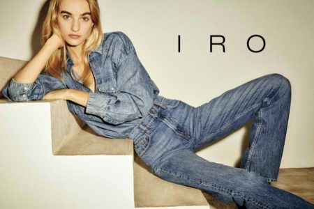 Maartje Verhoef Chills in IRO Fall 2020 Campaign IRO focuses on denim for fall-winter 2020 campaign.