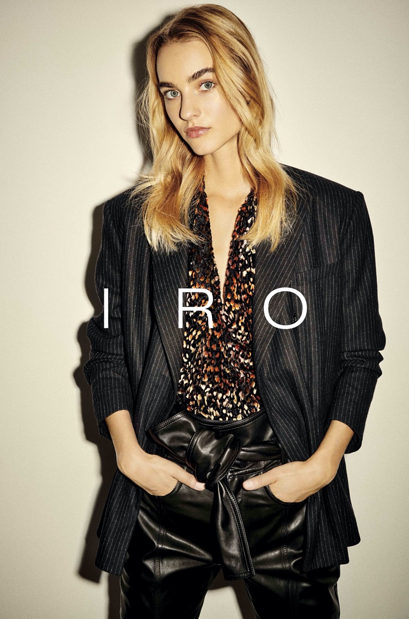 Maartje Verhoef is the face of IRO's fall-winter 2020 campaign.