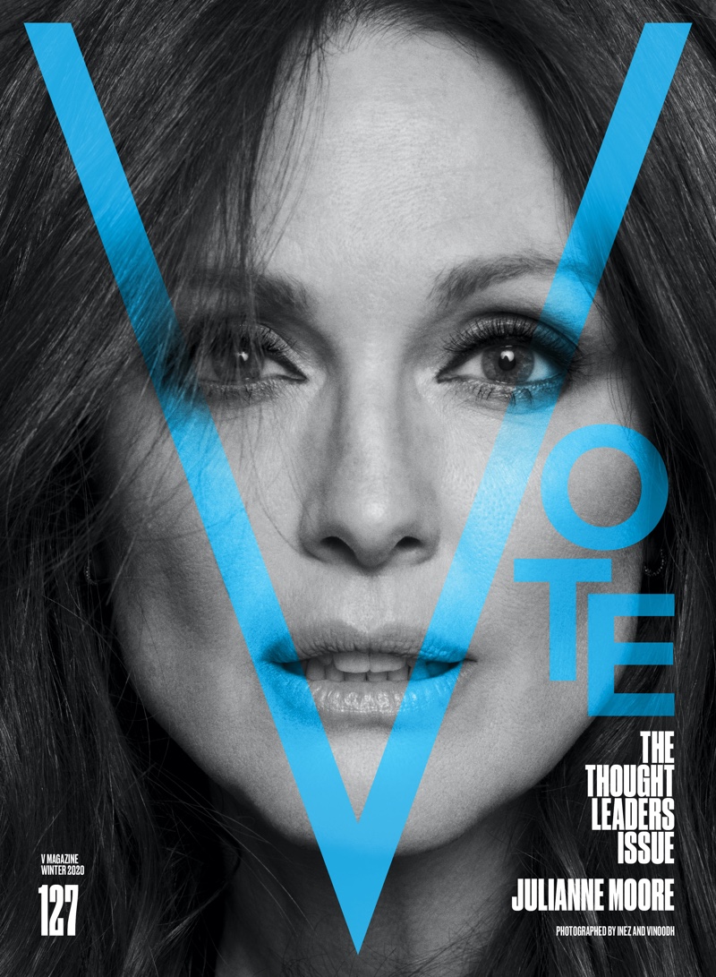 Julianne Moore on V Magazine #127 Cover. Photo: Inez & Vinoodh