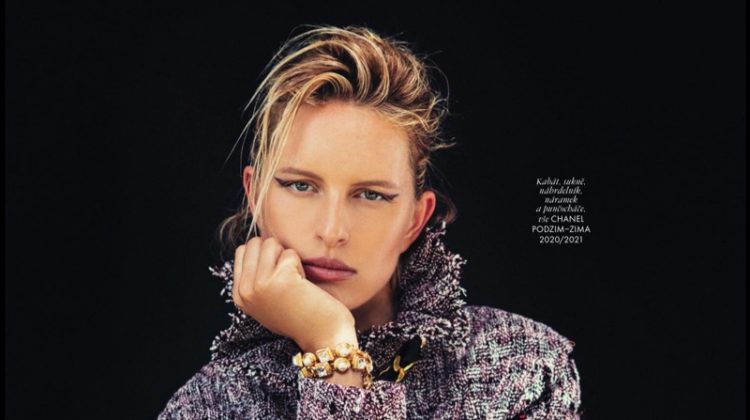 Karolina Kurkova Looks Chic in Chanel for ELLE Czech