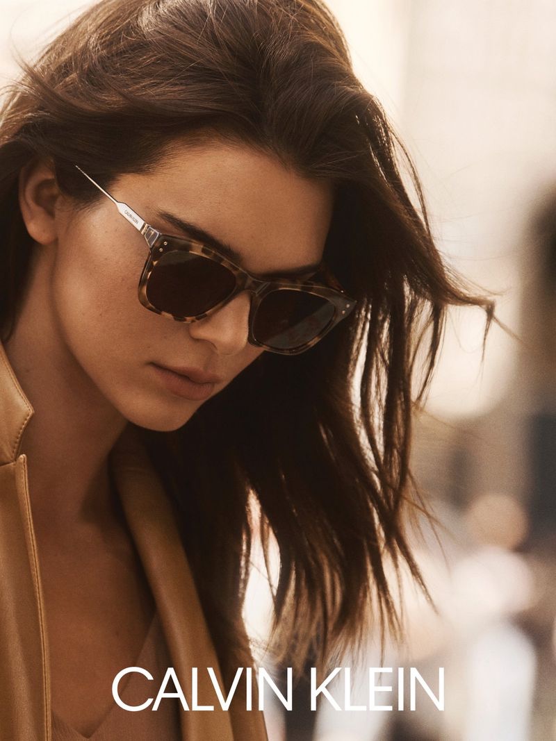 Kendall Jenner models sunglasses in Calvin Klein fall-winter 2020 campaign.