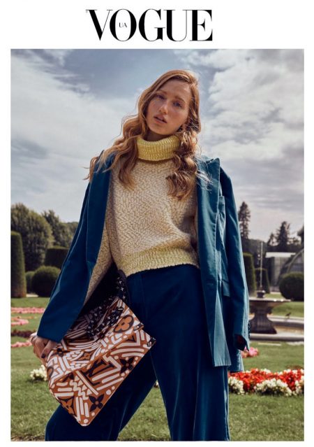 Linda Novotna Models Autumn Looks for Vogue Ukraine