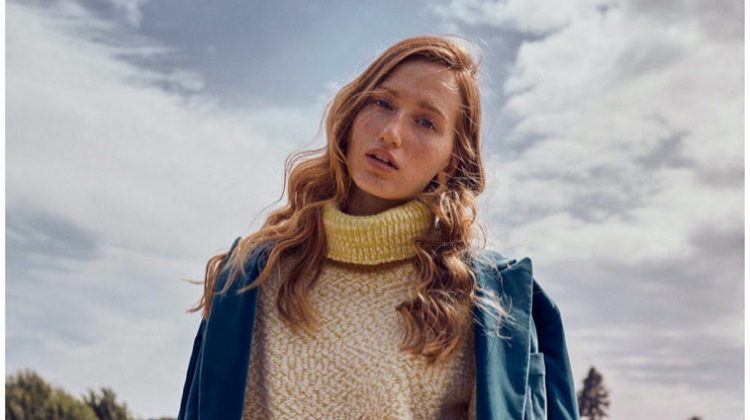 Linda Novotna Models Autumn Looks for Vogue Ukraine