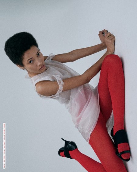 Lineisy Montero Poses in Helmut Lang Archives for Vogue Czech Lineisy Montero Poses in Helmut Lang Archives for Vogue Czech