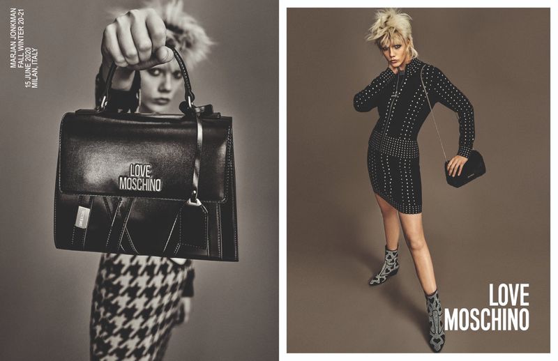 Love Moschino focuses on rock and roll style for fall-winter 2020 campaign.