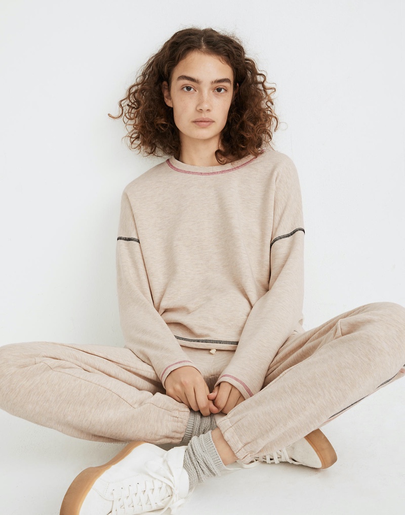 MWL Superbrushed Contrast-Stitched Easygoing Sweatshirt $65