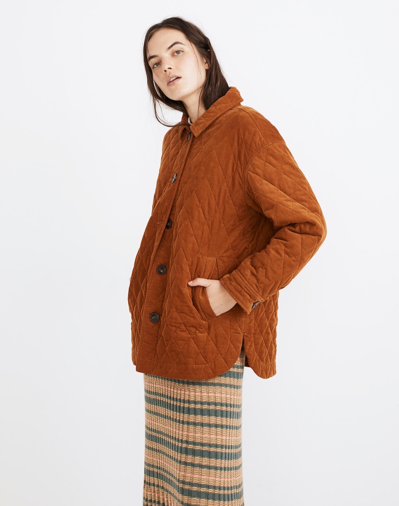 Madewell Quilted Corduroy Walton Shirt-Jacket $168