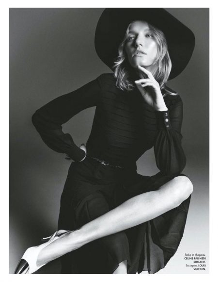 Marique Schimmel Poses in Elegant Looks for ELLE France Marique Schimmel Poses in Elegant Looks for ELLE France