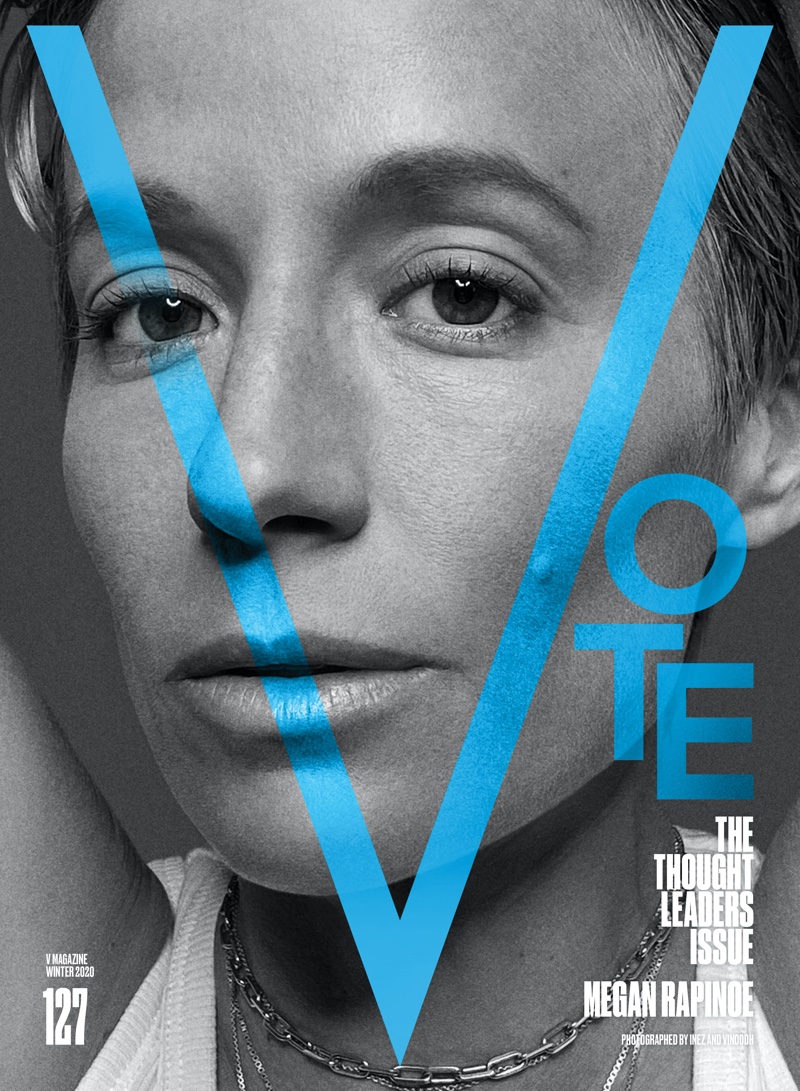 Megan Rapinoe on V Magazine #127 Cover. Photo: Inez & Vinoodh