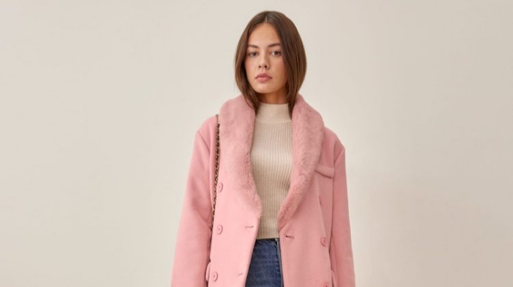 Reformation Lester Coat in Pink $348