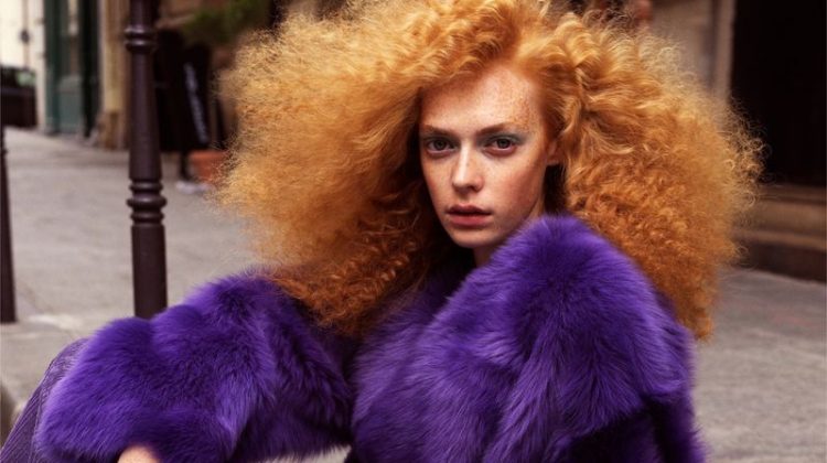 Suzanne La Riviere Models Glam Autumn Looks for L’Officiel China