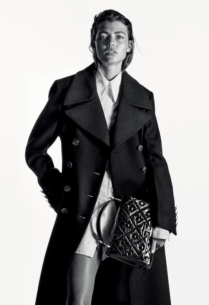 Mathilde Henning stars in Tod's fall-winter 2020 campaign.