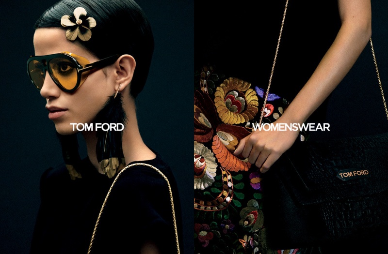 Anna Herrera stars in Tom Ford fall-winter 2020 campaign.