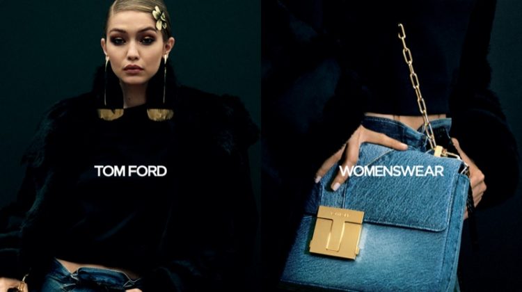 Gigi, Mayowa, Felice Front Tom Ford Fall 2020 Campaign