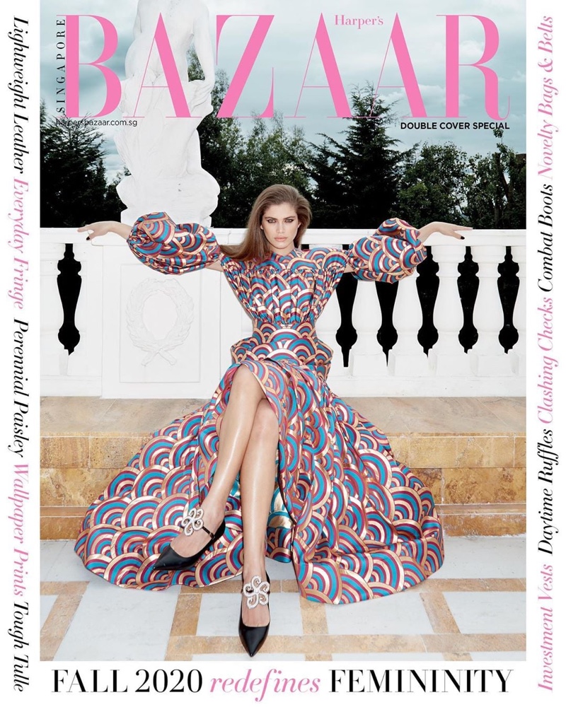 Valentina Sampaio on Harper's Bazaar Singapore October 2020 Cover