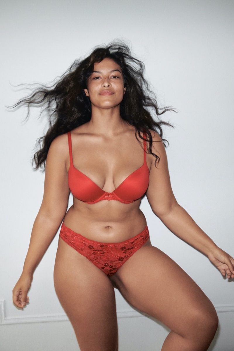 Devyn Garcia looks red-hot in Victoria's Secret Holiday 2020 campaign.