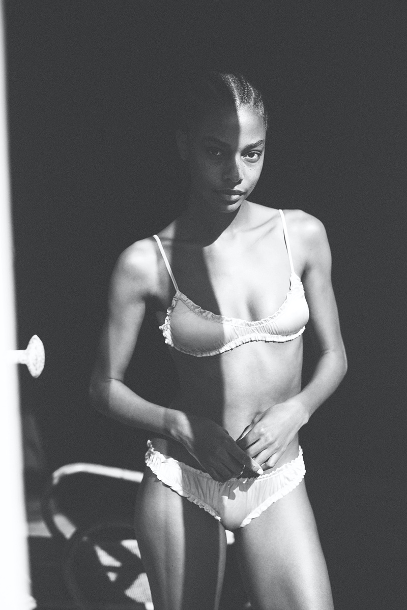 Karly Loyce stars in Zara debut lingerie campaign.