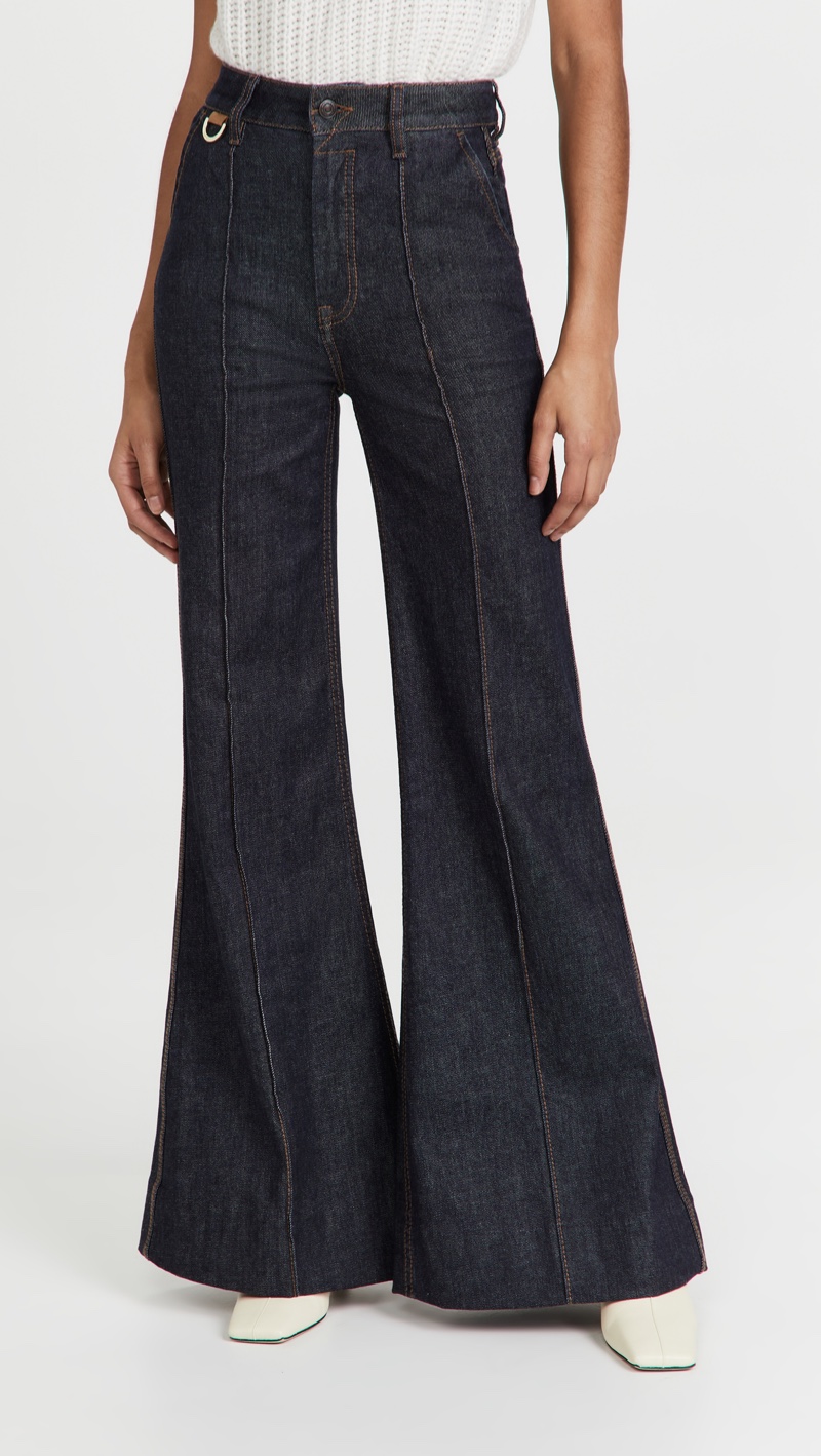 Zimmermann Concert Denim Super Flare Jeans $595