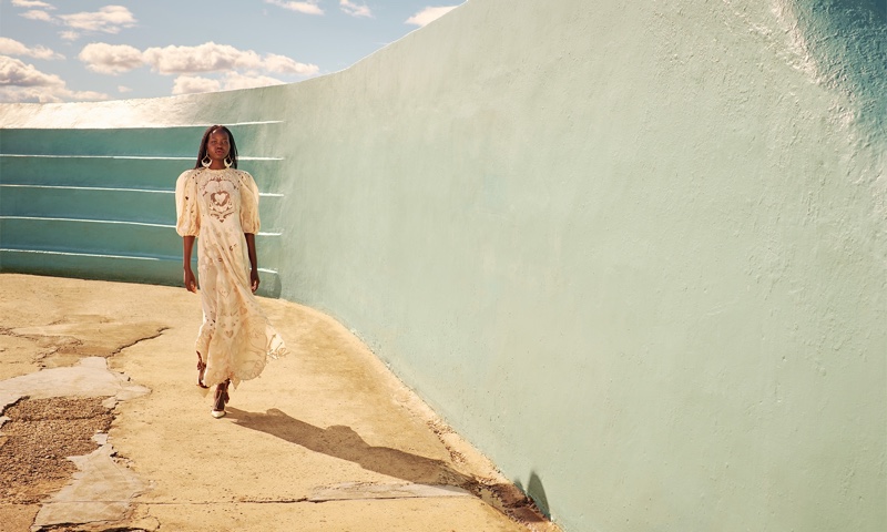 Adut Akech stars in Zimmermann resort 2021 campaign.