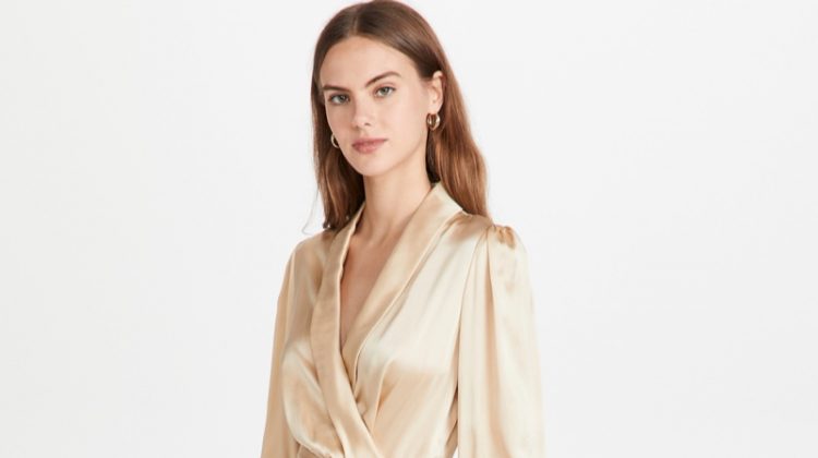 Zimmermann Silk Wrap Midi Dress $650