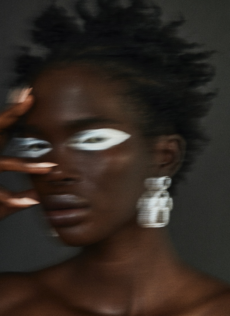 Aamito Lagum Models Bold Makeup in M Magazine Milenio