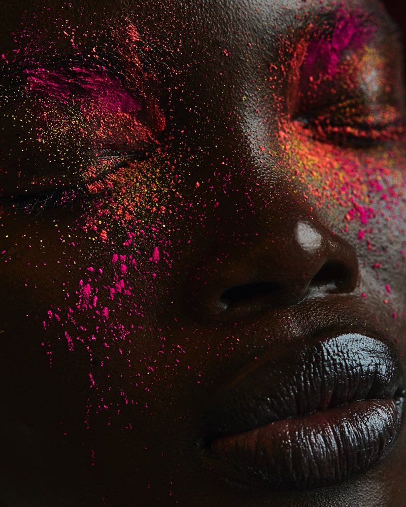 Aamito Lagum Models Bold Makeup in M Magazine Milenio