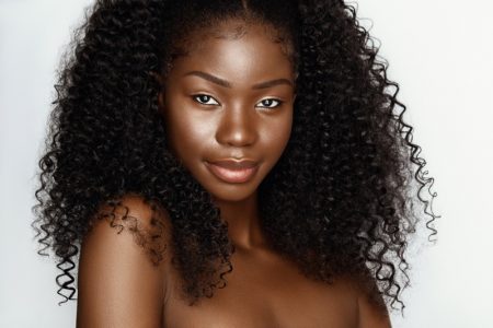 Want Skin That Glows? Read This! Black Model Beauty Curly Hair Glowing Skin