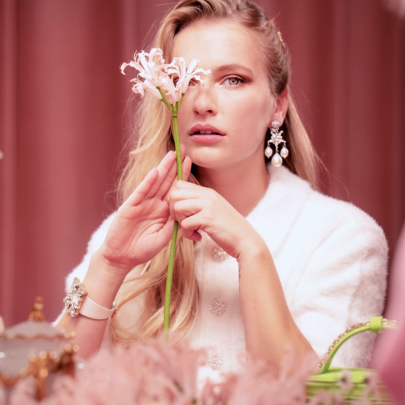 Camille Razat is the face of Roger Vivier's spring 2021 jewelry campaign.