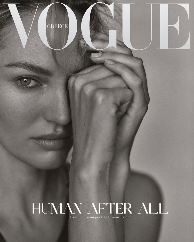 Candice Swanepoel on Vogue Greece December 2020 Cover.