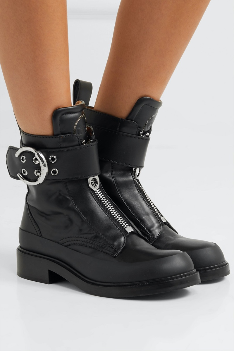 Chloe Roy Rubber Trimmed Leather Ankle Boots $547.50 (previously $1,095)