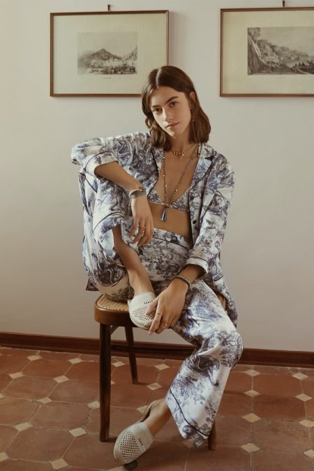 Clea & Akon Relax in Dior's Loungewear Collection, Chez Moi Dior celebrates stay at home style with Chez Moi collection.