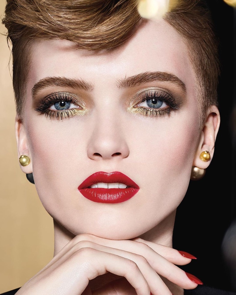 Ruth Bell stars in Dior Makeup Holiday 2020 campaign.